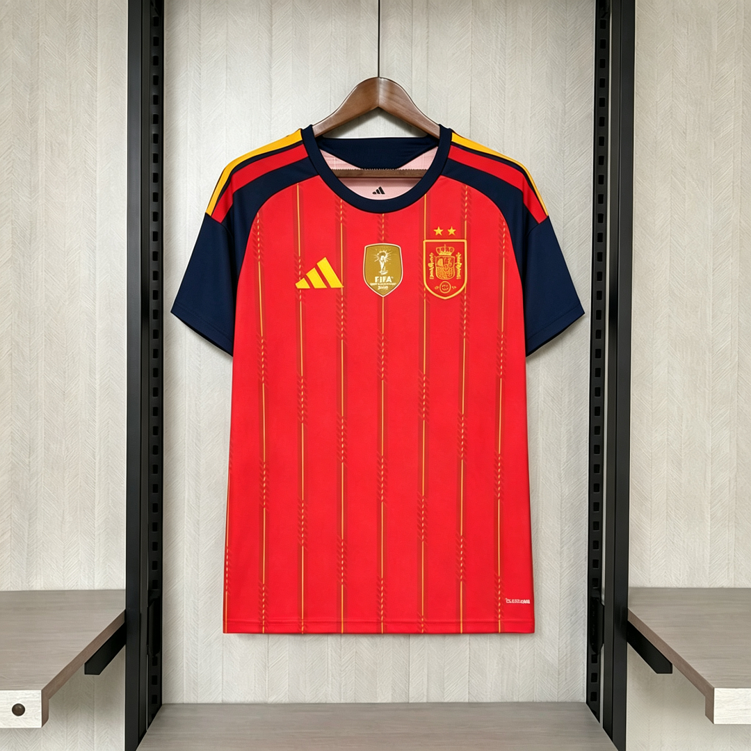 Camiseta Roja Selección Española Champions 26 - Vista trasera con número 26