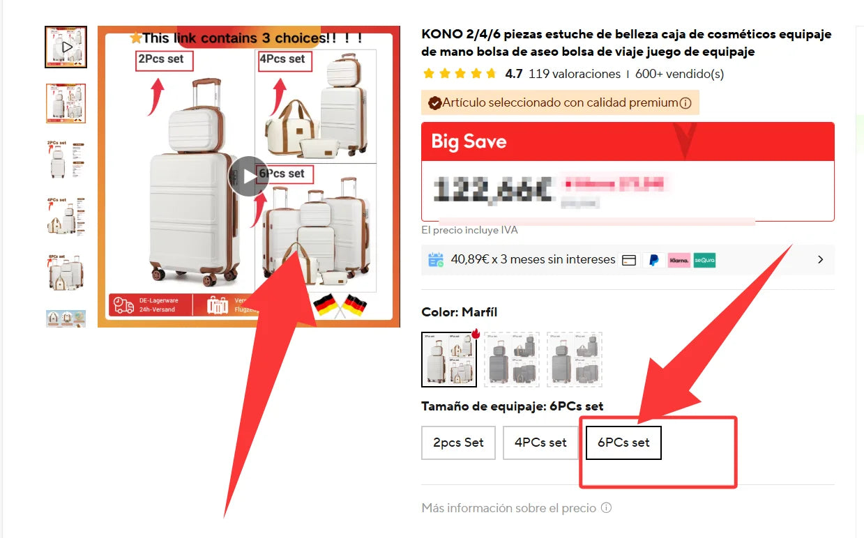 Nomada — Juego de Equipaje Rígido KONO-7