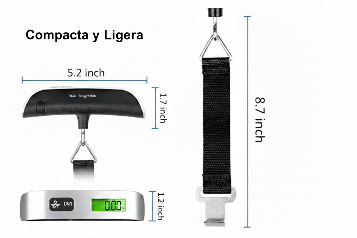 Lux - Báscula Portátil Digital para Equipaje-7