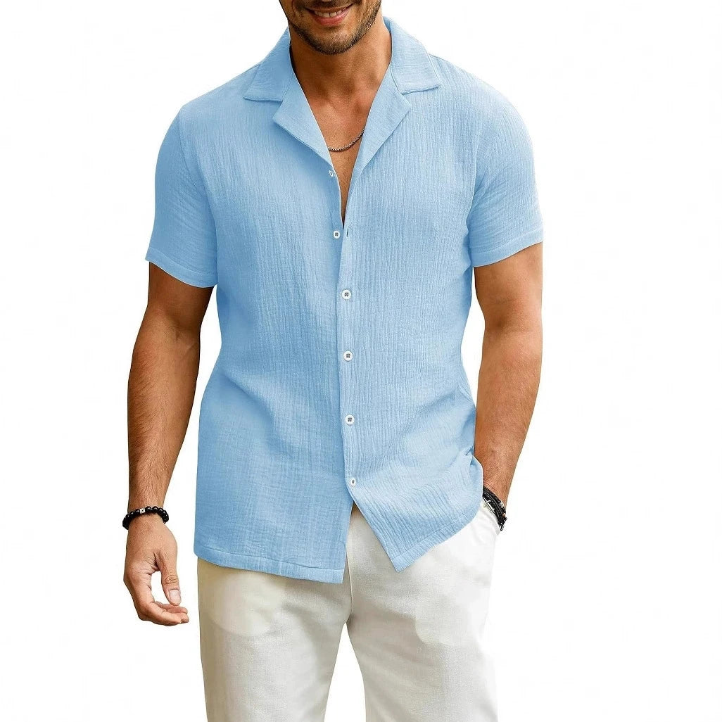 Pablo - Camisa de Lino y Algodón Casual