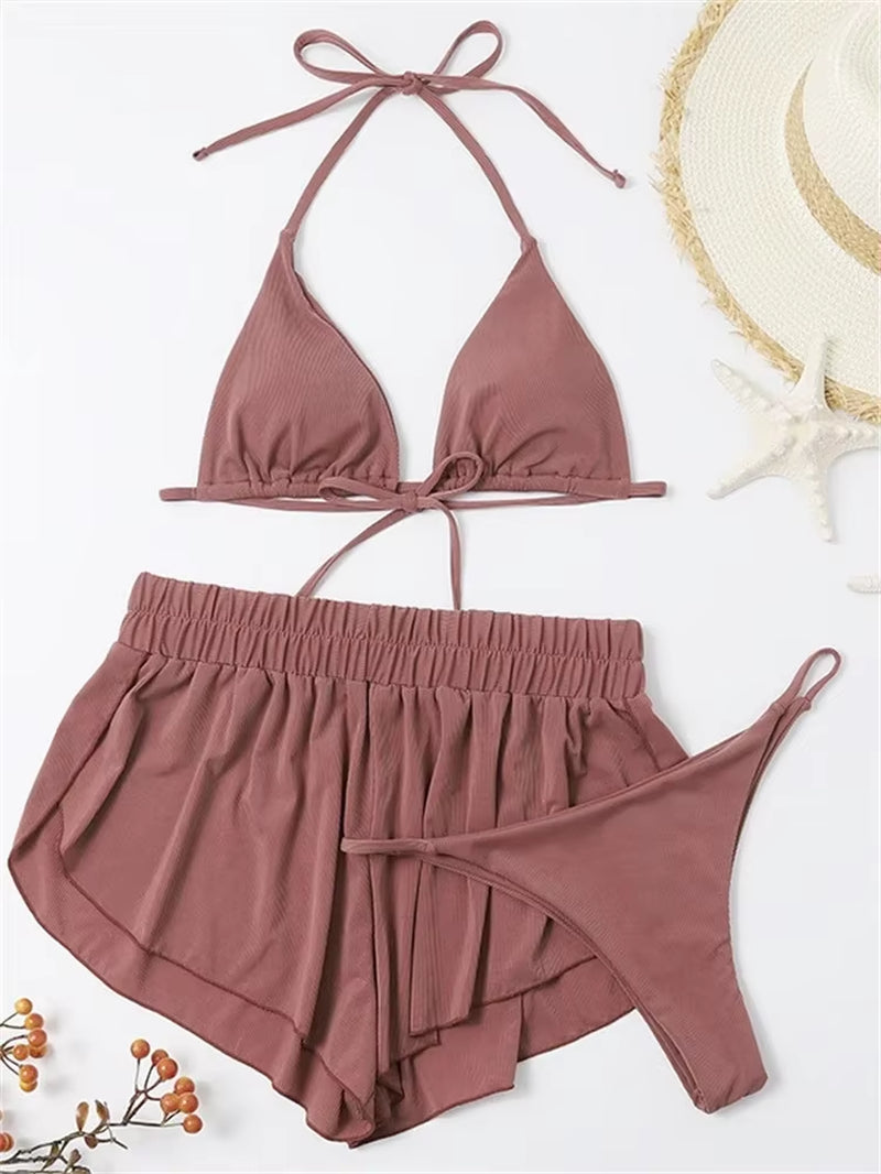 Cleo - Bikini push up cintura alta, vista frontal | OrigenNoble